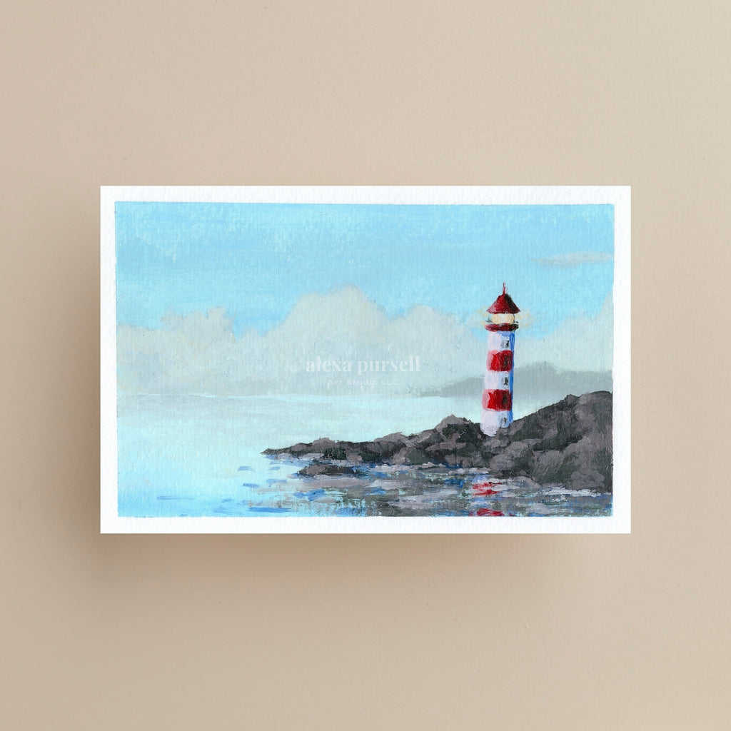 "Classic Lighthouse" | Art Print