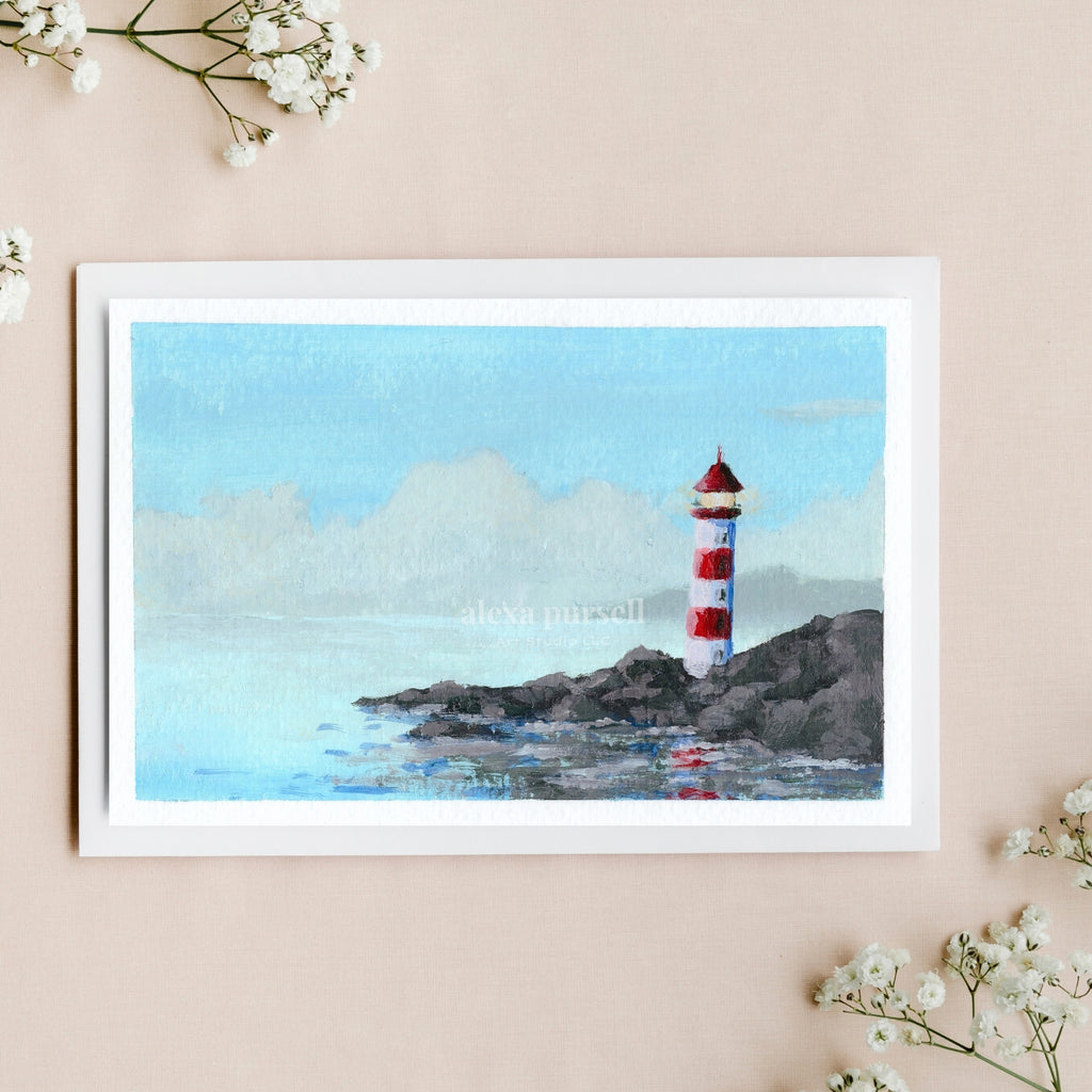 "Classic Lighthouse" | Art Print