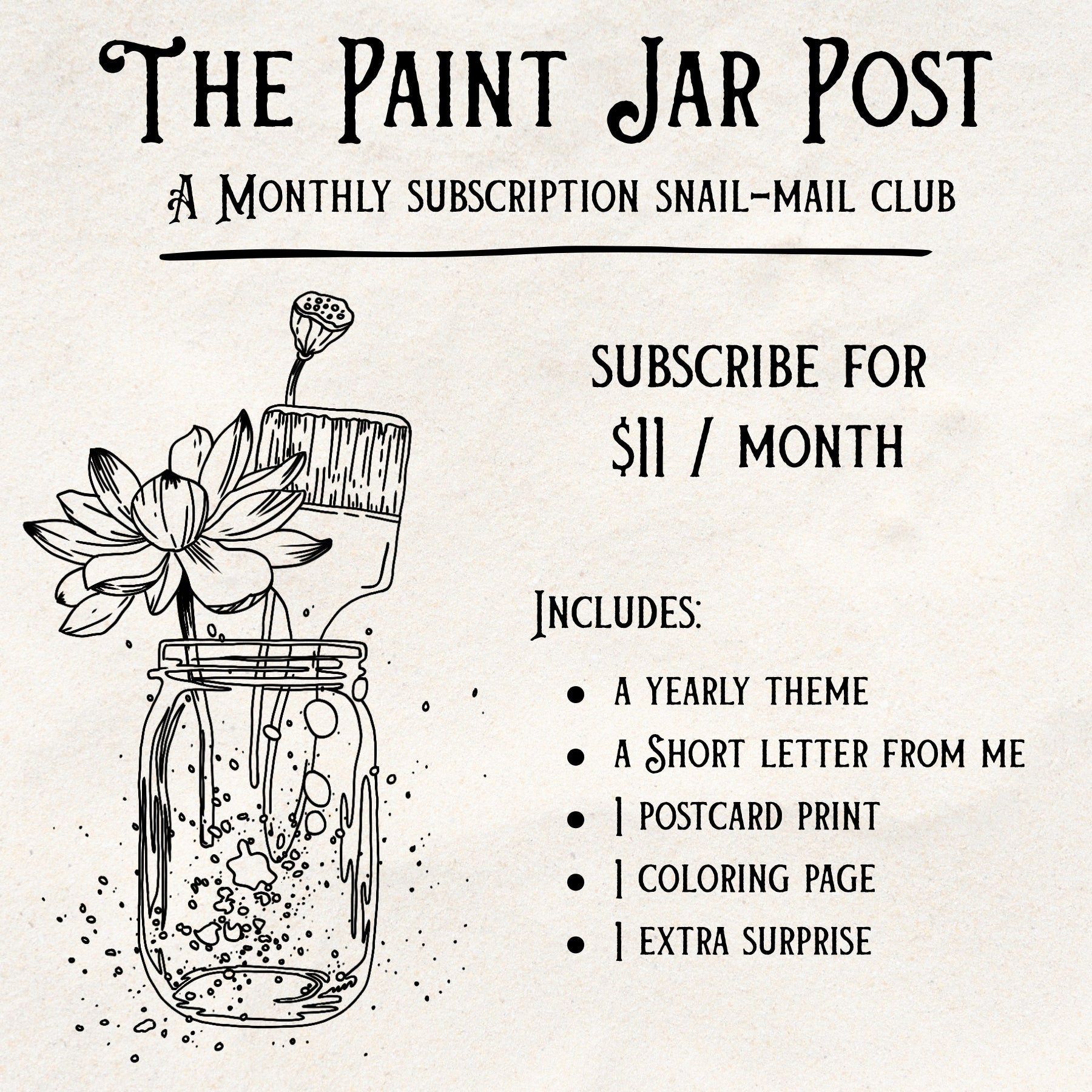The Paint Jar Post Club